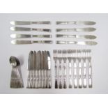 32 pieces of Community Plate cutlery in the style of Georg Jensen