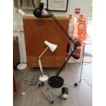 A white Anglepoise model 90 (label in shade) lamp,