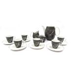 A Raymond Loewy designed Bavarian 1950's porcelain coffee set
