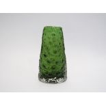 A Whitefriars volcano vase designed by Geoffrey Baxter in meadow green ,