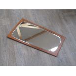 A teak framed mirror 1960's,
