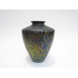 A Royal Brierley studios iridescent glass vase 20cm high