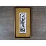 R F McGOVEN, American Artist (1933-2011): A framed original woodblock print,