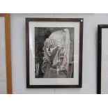 After Pablo Picasso (1881-1973): A framed limited edition giclee art print of the model "Sylvette