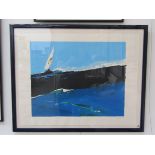 DONALD HAMILTON FRASER (1929-2009): A framed limited edition art print entitled "Seascape",