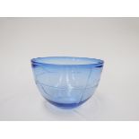 Bertil Vallien for Kosta Boda - A 'Colour ACC' bowl in pale blue,