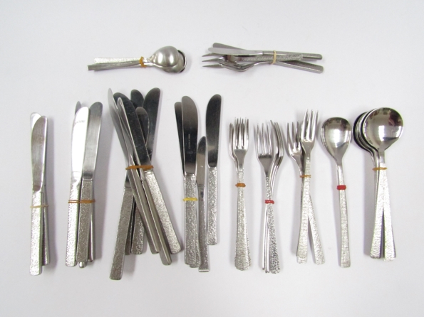 50 pieces of 1960's Viners "Studio" cutlery designed by Gerald Benney
