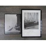 Two framed art poster prints including Lee Miller (1907-1977) framed art poster print "Paris" and