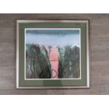 A signed print "Tropical New Moon" after Keith Grant, signed and inscribed under mount,