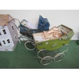 Two vintage dolls prams