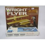 Two boxed model aircraft kits - Wright Flyer and P-51D Mustang