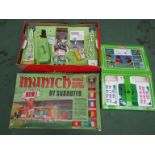 A 1970's Subbuteo Munich World Series Edition set and part contents together with a 1990's set