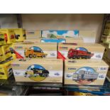 Nine boxed Corgi Classics diecast commercial vehicles including Billy Smart's Circus Scammell