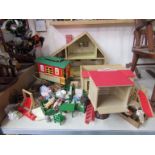 A collection of 1980's Sylvanian Families vehicles,