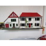 Two 1950's two storey dolls house