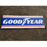 Goodyear tin sign.