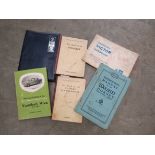 A qty of mixed Vauxhall and Woolsley hand books (6)