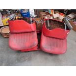 Front and rear classic car seats. Possibly Morgan or MG.