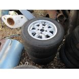 Four alloy 15" minilite wheels with tyres