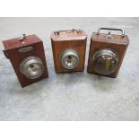 Three early Eveready Timber cased tourches