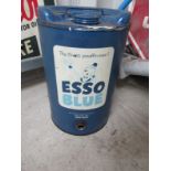 An Esso blue paraffin can