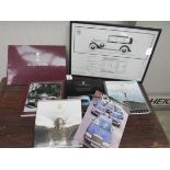 Rolls Royce books, ephemera and a framed plan for a Rolls Royce 25 H.