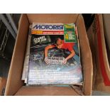 Two boxes of mixed magazines including Practical Motorist etc