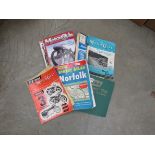 A quantity of car and motorcycle magazines including a BSA owners club members handbook