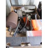 A box of mixed including mirrors etc