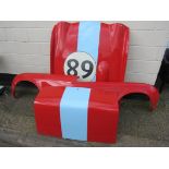 TR4 light weight wings, bonnet and boot lid