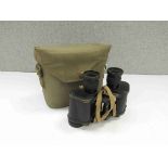 A pair of WWII Army binoculars by Kershaw, dated 1944,