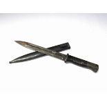 A Third Reich era German K98 bayonet with 3536 stamp to blade, storage corrosion,