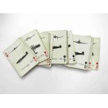 A set of 1940's Aircraft Recognition playing cards