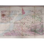 A WWII 1944 RAF War Ordnance Survey map of Great Britain and Northern Europe