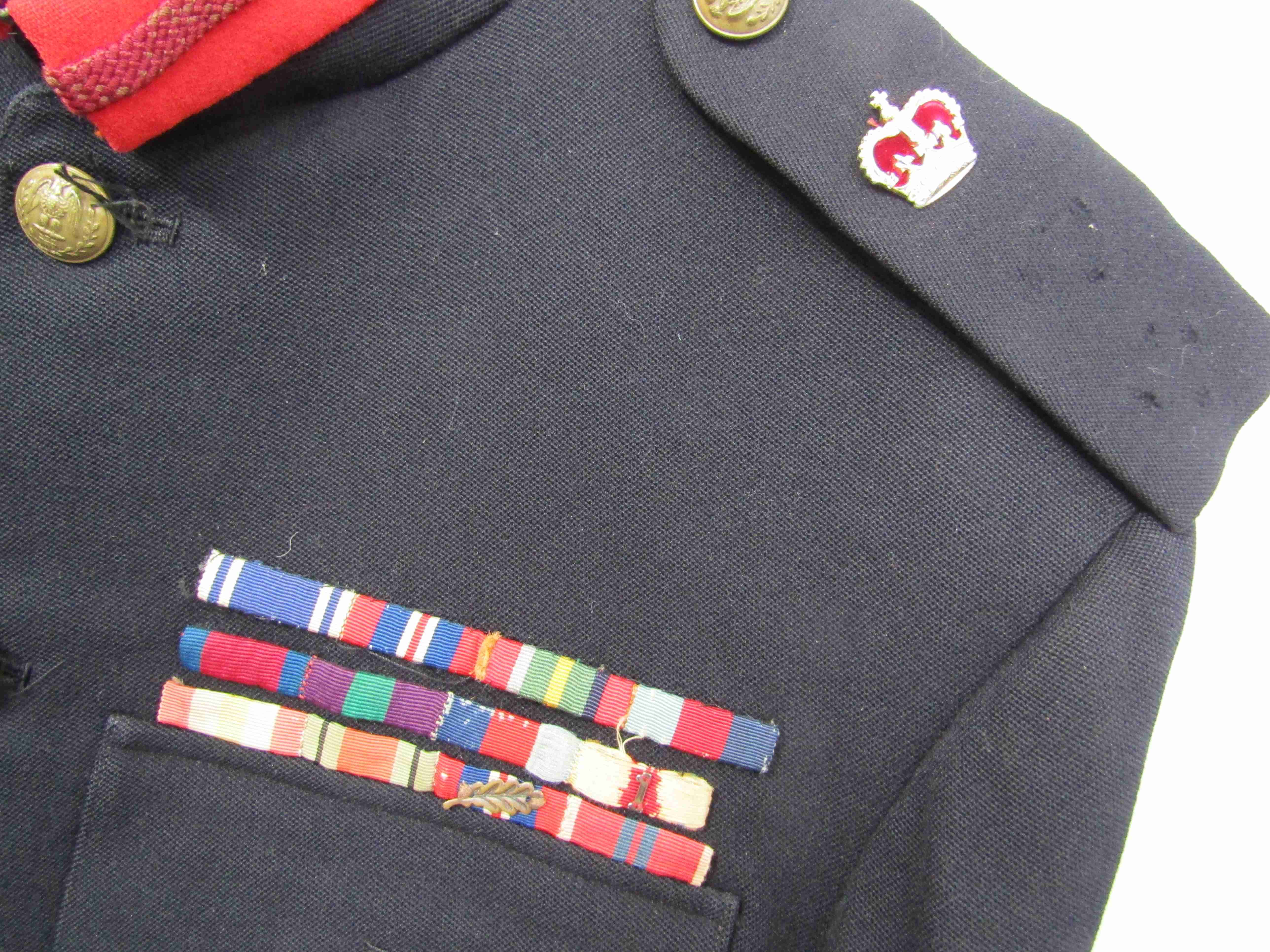 A WWII officer's full dress uniform consisting of jacket and trousers with Scots Greys buttoned - Image 2 of 2