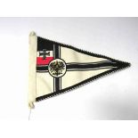 A reproduction WWI German Naval triangular pennant