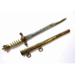 A Third Reich era German Naval officers dagger by WKC Solingen,