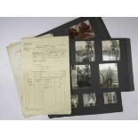 A WWI German hospital photograph album with various photographs of wounded soldiers,