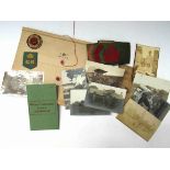 A WWI Women's Land Army archive with a diary written at training camp plus several postcard type