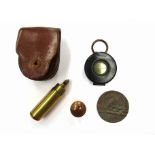 An early 20th Century military compass "The Magnapole", cased,