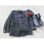A British Army REME officer's dress uniform with jacket, trousers,