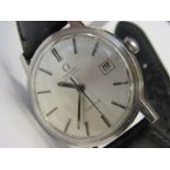 OMEGA: a gent's Geneve Automatic stainless steel cased wristwatch, circa 1960's, silvered dial