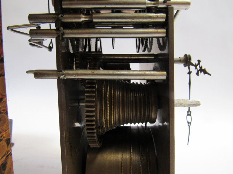 An early to mid 19th Century ebonised cuckoo table/bracket clock for restoration (back board, dial - Image 13 of 13