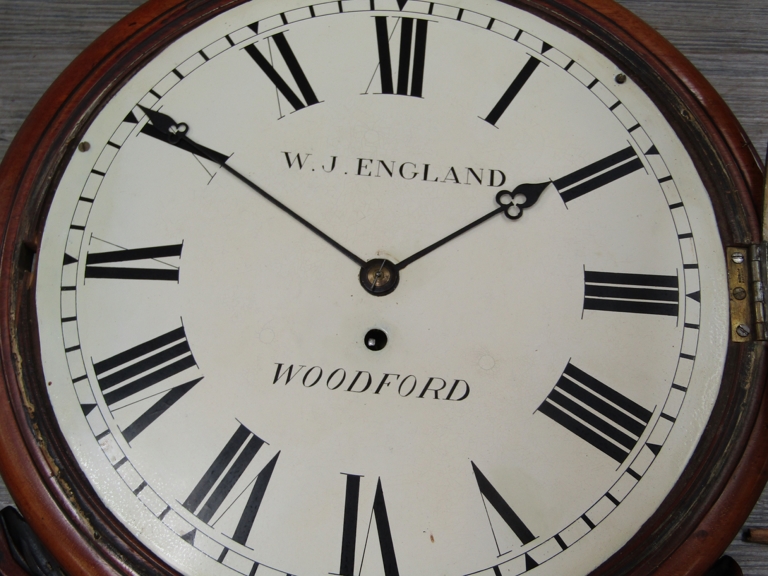 A 19th Century and later rosewood and mahogany (possible marriage) cased drop dial wall clock with - Image 2 of 7