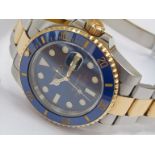 ROLEX: An Oyster Perpetual Submariner Date gent's automatic bracelet watch in stainless steel and