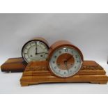 Two 20th Century Chinese ''555'' 15 day striking mantel clocks, each 23.5cm high