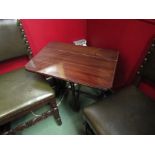 A George V stained mahogany small Pembroke table