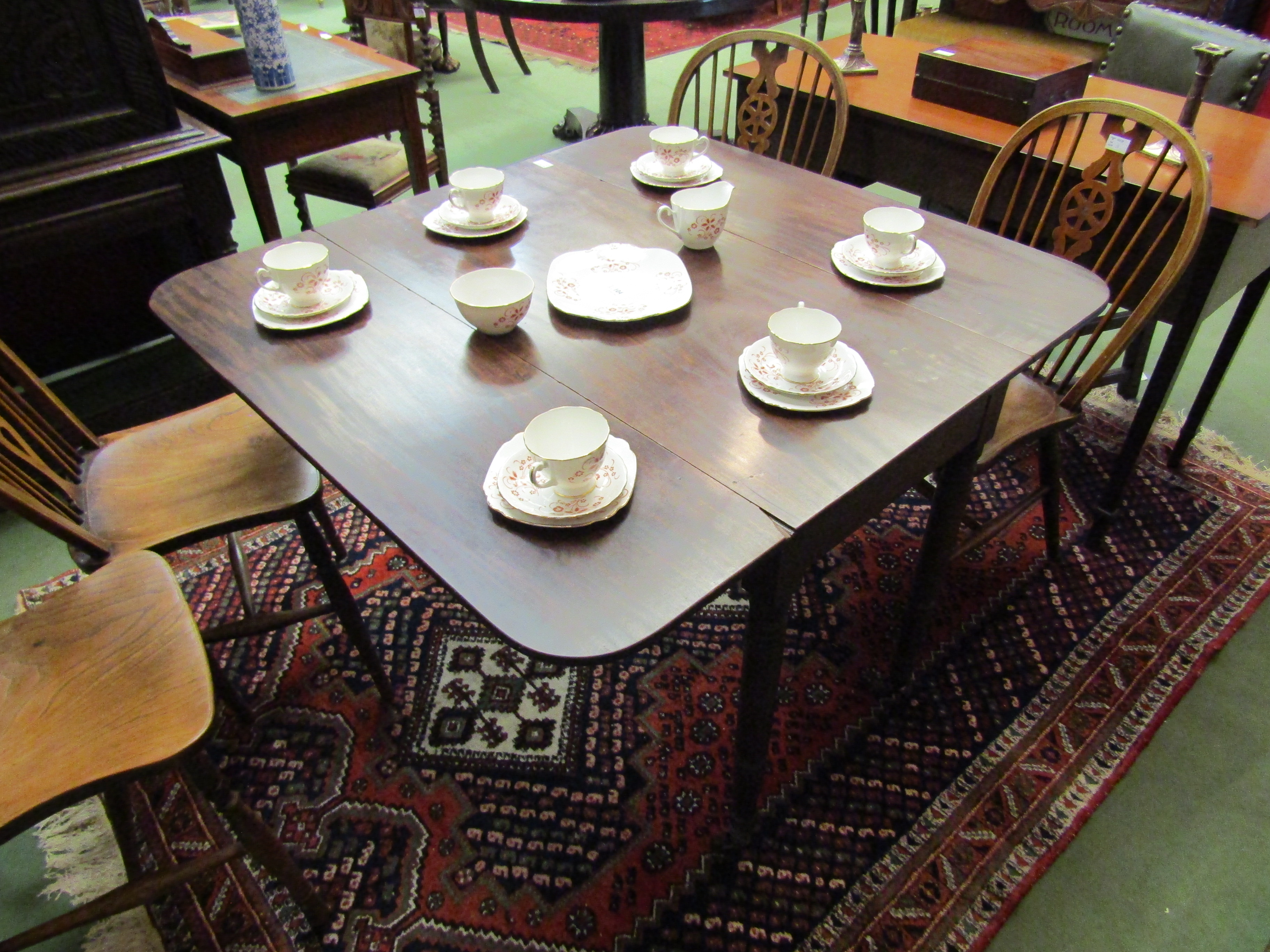 A Victorian mahogany pembroke table,