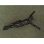 A late 19th/early 20th Century bronze Christ crucified (Crucifix missing)