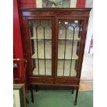 A Edwardian mahogany glazed china cabinet